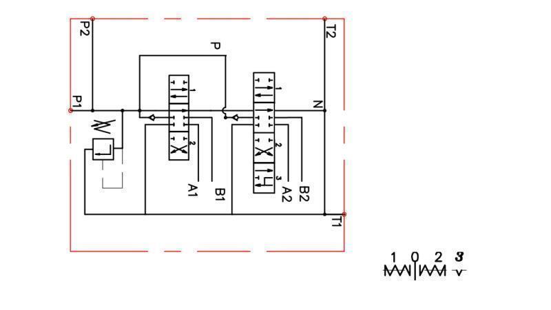 HYDRAULIKVENTIL 2xP80 +  SCHWIMMSTELLUNG