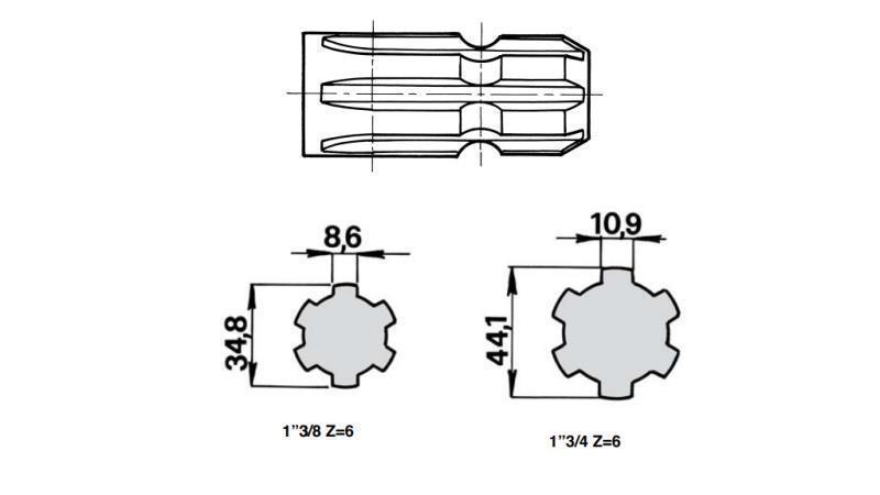 KARDÁN (TLT) ADAPTER 1''3/8 na 1''3/4