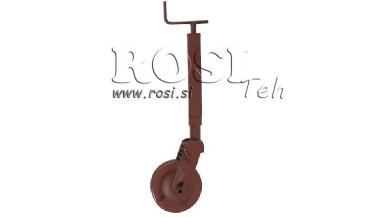 THREAD SUPPORT LEG 300mm - 1500KG WITH SUPPORT WHEEL