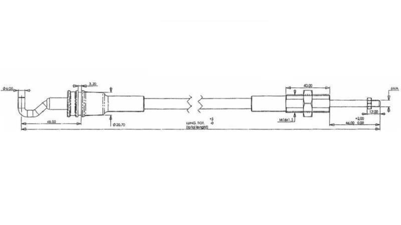 PLETENICA L=1500 - MORSE-dimenzije