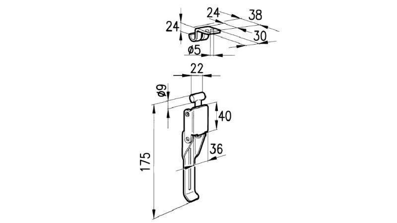 latch closure RISCO