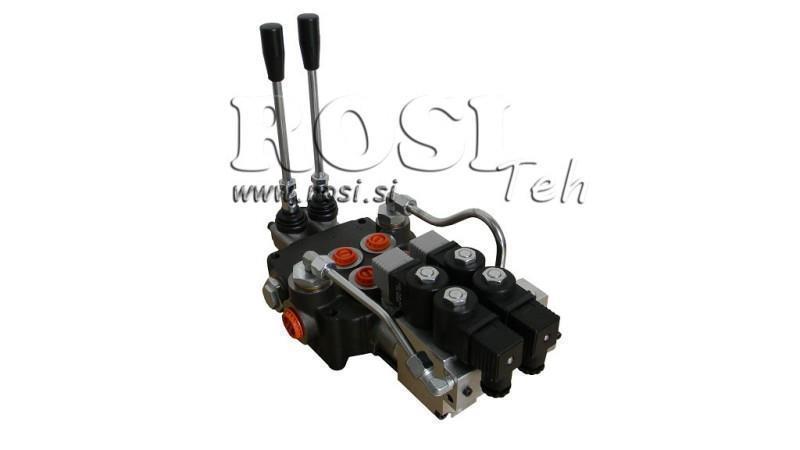 HYDRAULIC VALVE 2xP80 - EO+12V